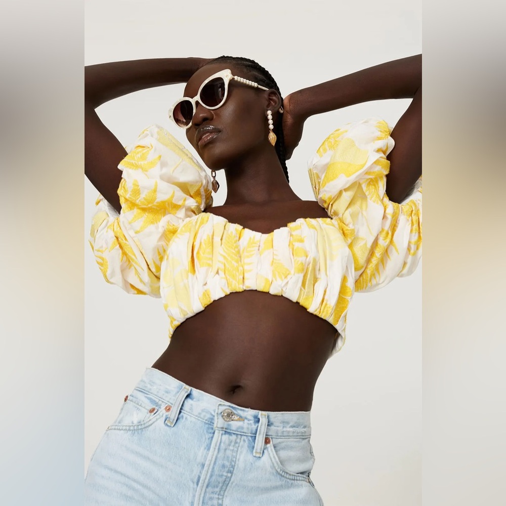 Acler Bastia Blouse Crop Top